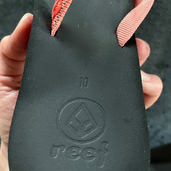 Reef Flip Flops Sandals Thongs Women's Size 10 Orange/black - Picture 4 of 4